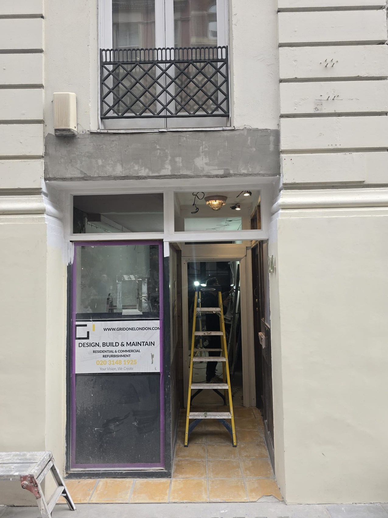 After - Entrance opening & frame