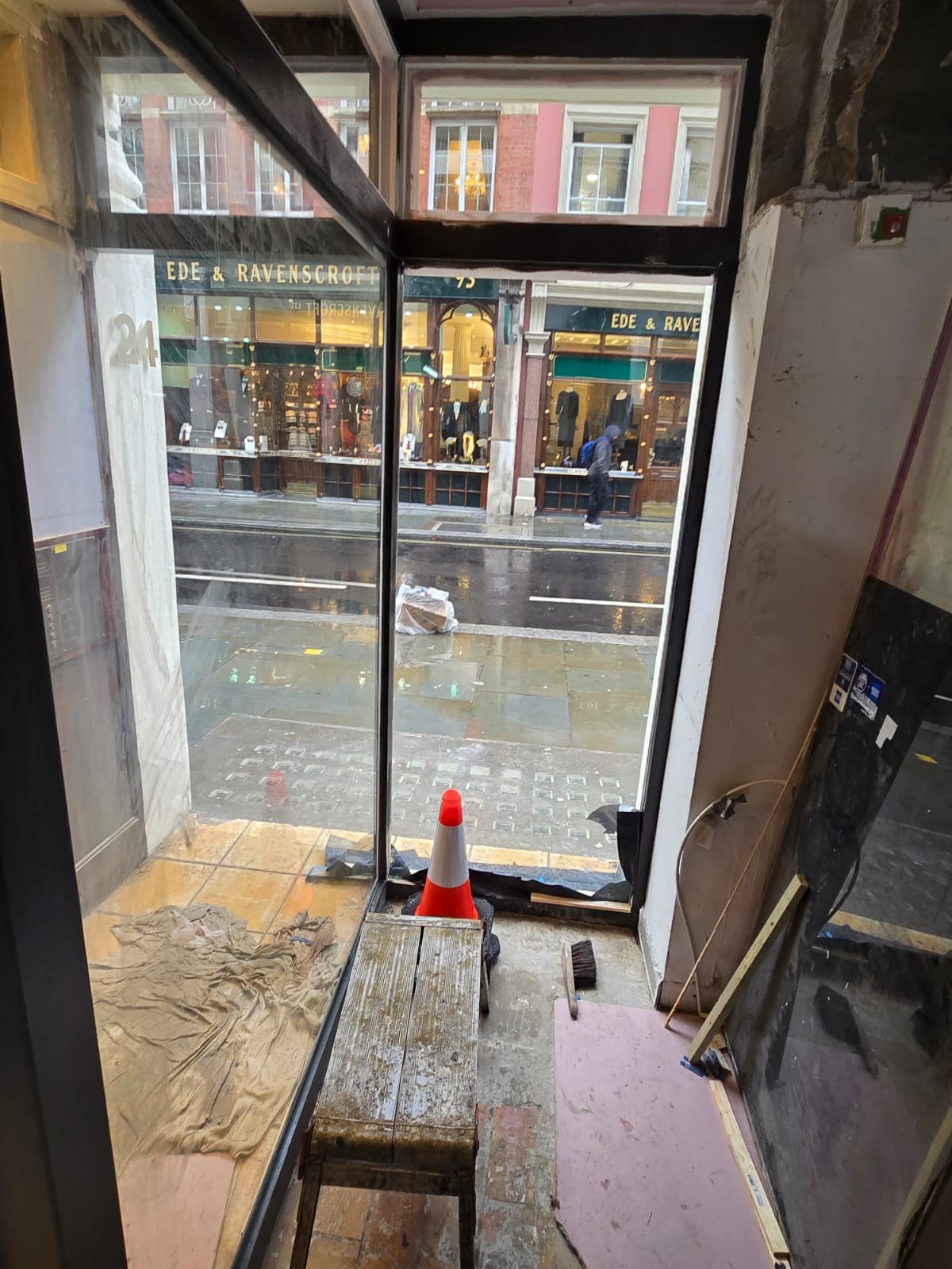 Before - Entrance opening & frame
