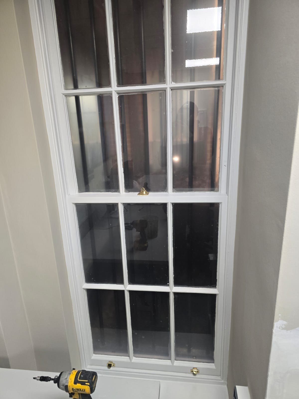Before - Glazed door / window area