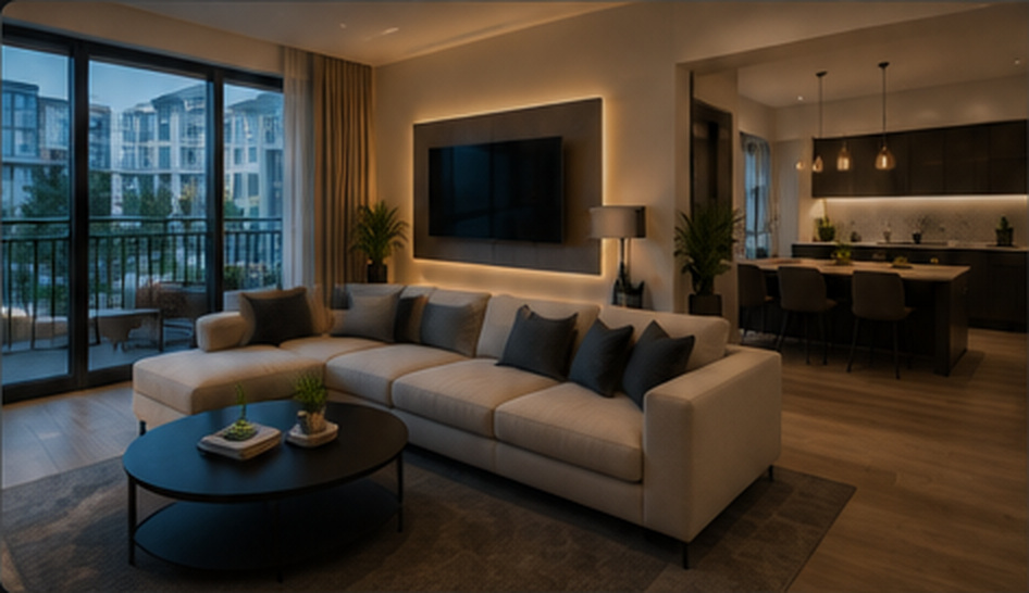 Professionally finished modern rental apartment for landlord and letting agent support