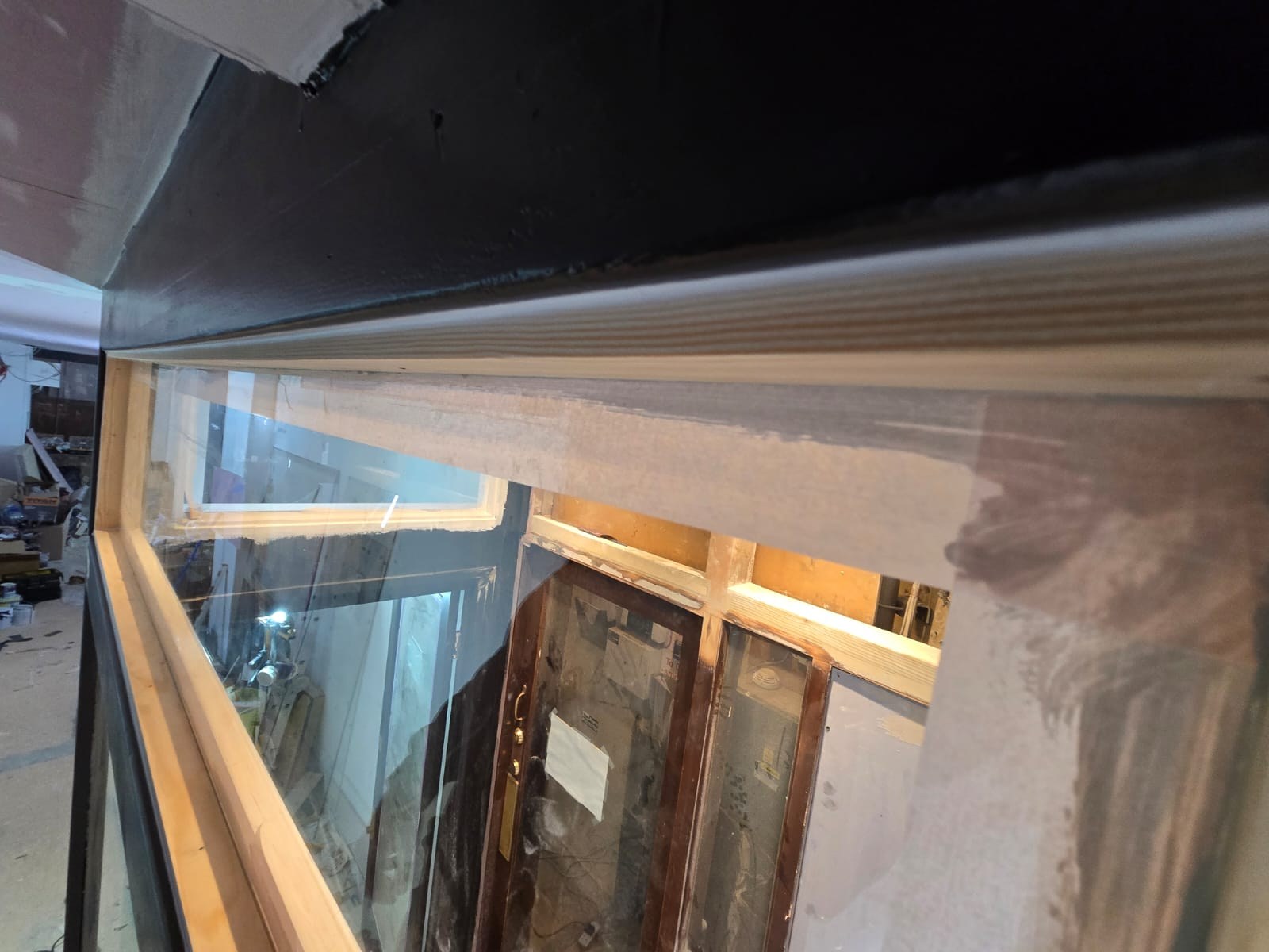 Entrance joinery preparation at 24 Chancery Lane