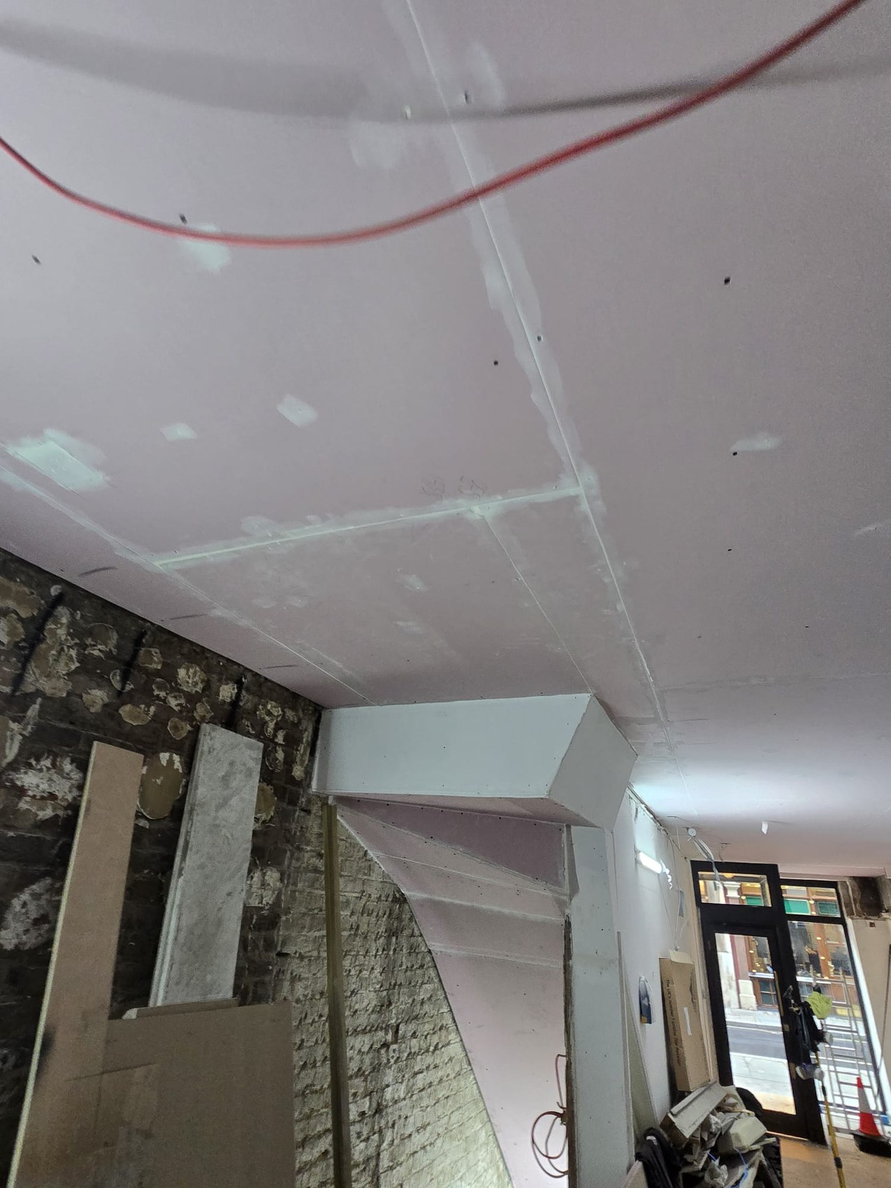 Ceiling making-good at 24 Chancery Lane